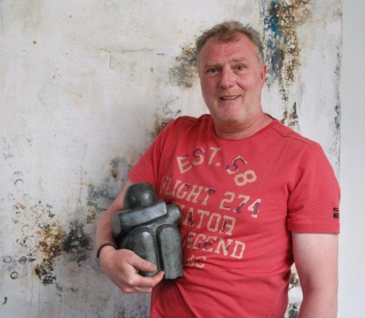 Exposant in tuin de lage oorsprong in Gelderland